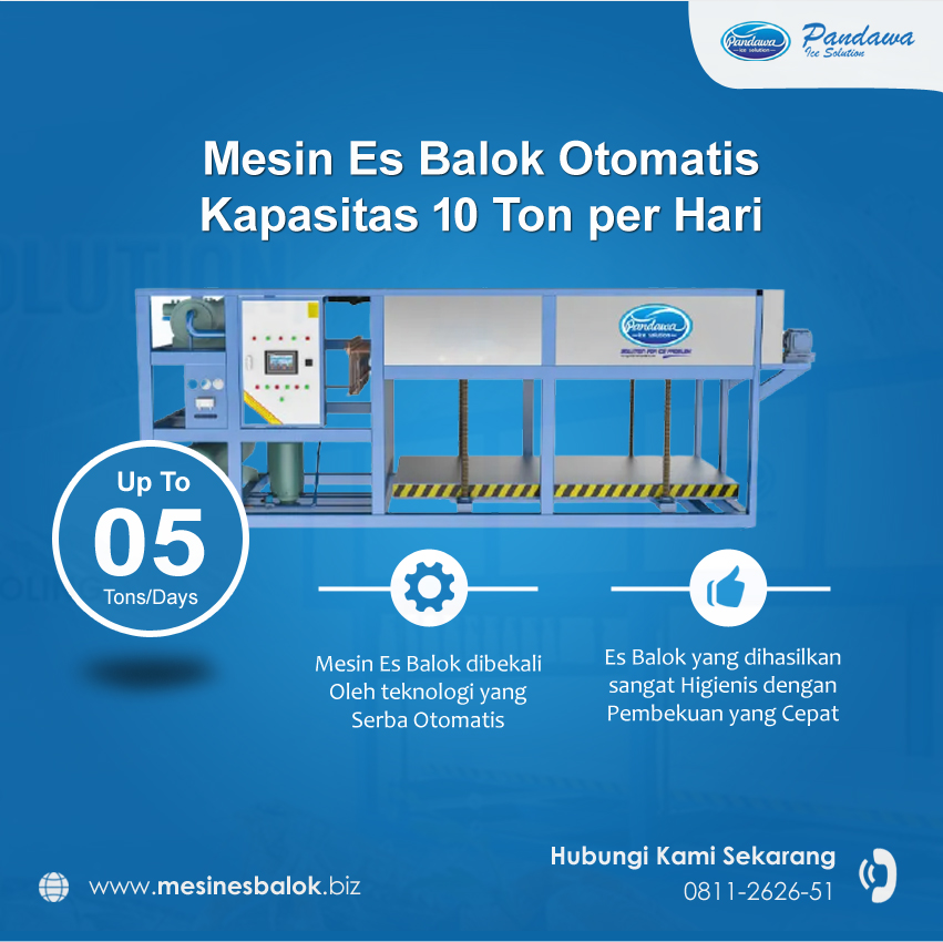 mesin es balok 5 ton long ikis